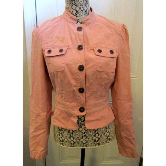 Guess Jeans for Marciano Pink Pants Suit Vintage Jacket Flare Leg Stretch XL 28 - Picture 3 of 16